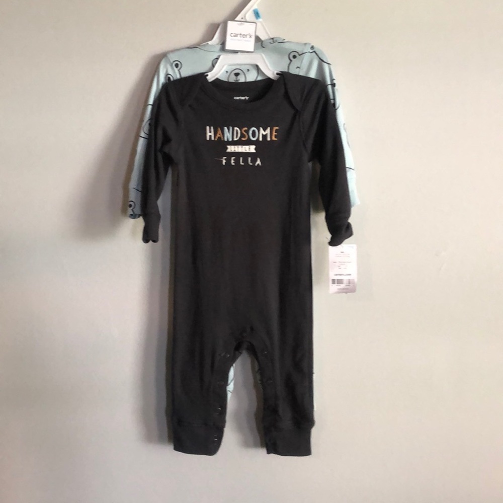 Bundle of 2 matching sets and teething bib set
